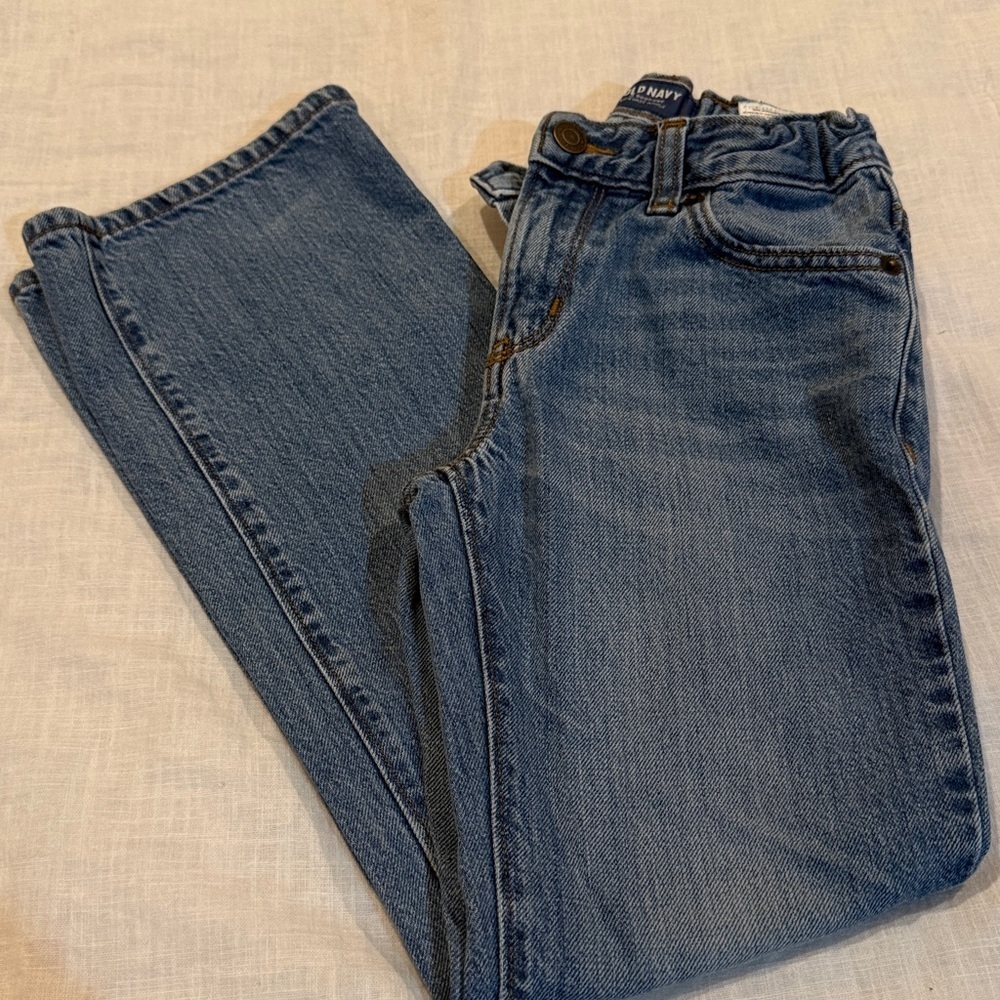 Old Navy Loose Boot-Cut Light Blue Jeans Boys size 8 regular